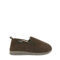 FRANK CHOC SYN SUEDE LINED SLIPPER (6X11)