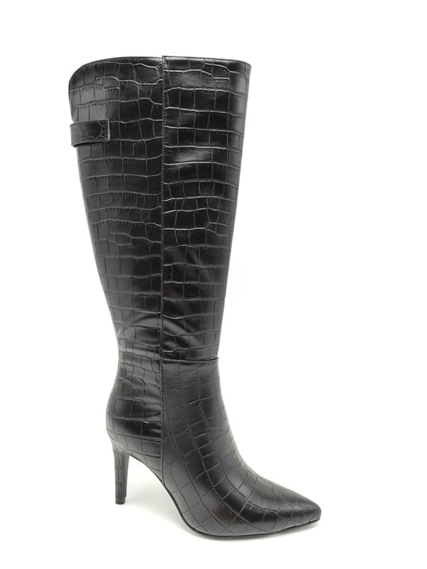 LS9836 LADIES BLACK CROC