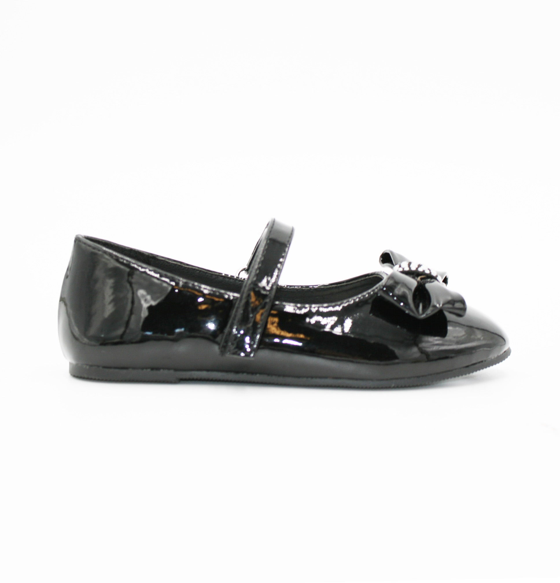 5-10'S 222222 GIRLS BOW TRIM BALLERINA
