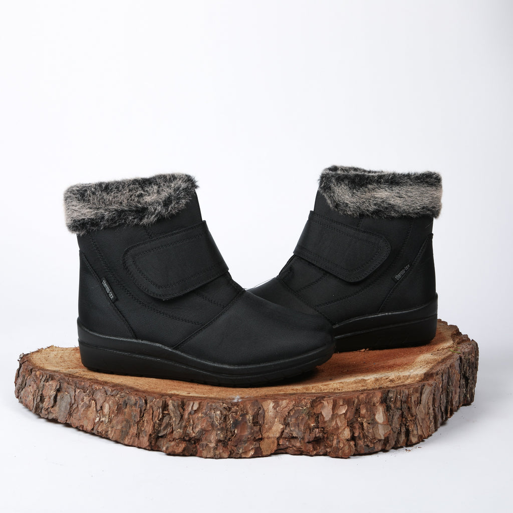 3-8'S 124421 BLACK VELCRO FUR WINTER BOOT