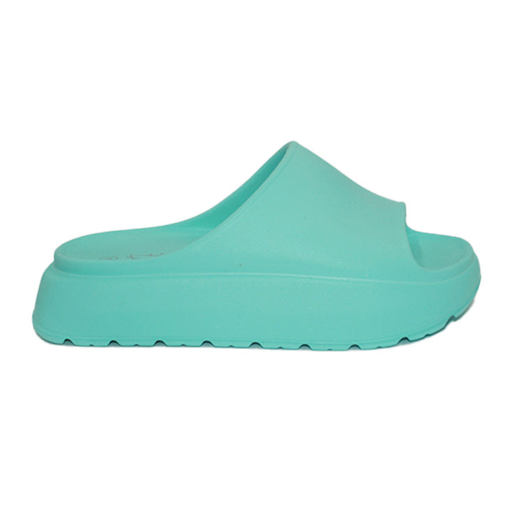 3-8'S 123321 LADIES MOULDED FLATFORM SLIDER